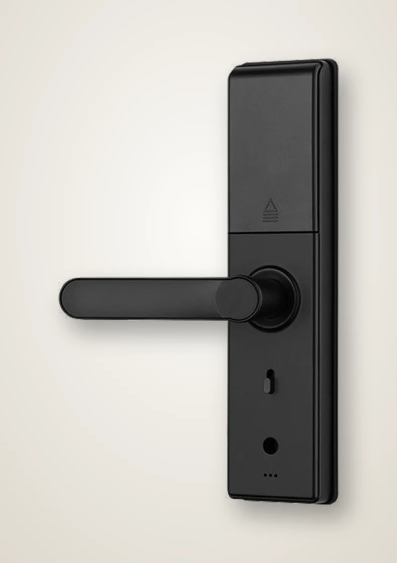 Lado interior de AVYLOCK Vision One, con tapa del compartimento de pilas